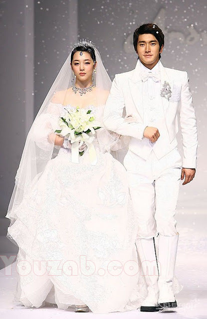Siwon-Sulli in Wedding Dress