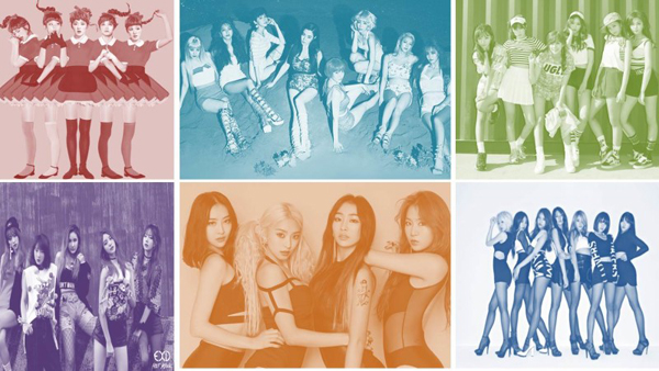 gaon-chart-girls group-2015